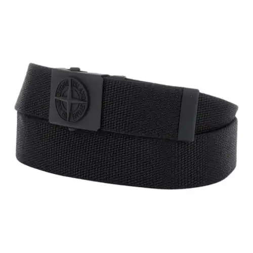 STONE ISLAND Polyamide Belts Men's Black Width 3.5CM
