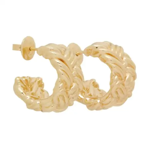 Bottega Veneta Silver Earrings Women's Gold