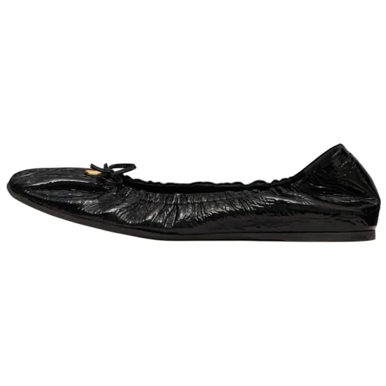 Valentino VLogo Signature Ruched Slip-On Ballerina Shoes Women's