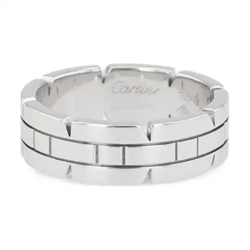 CARTIER 2000s White Gold Tank Ring