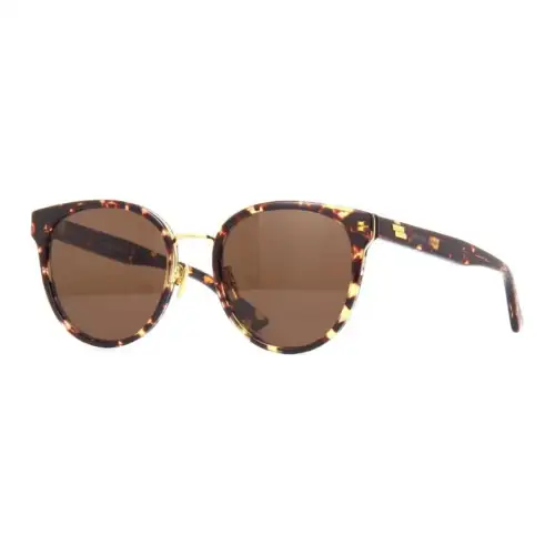 Bottega Veneta Oval Sunglasses Men's Brown