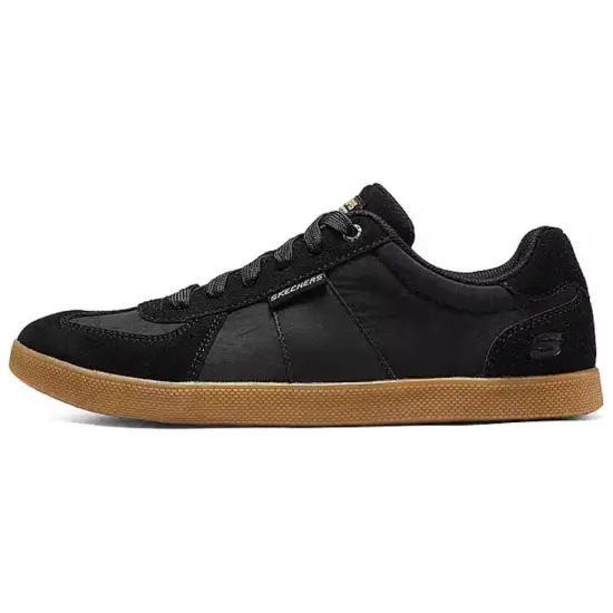 Skechers Skateboard Shoes Men Low-Top Black