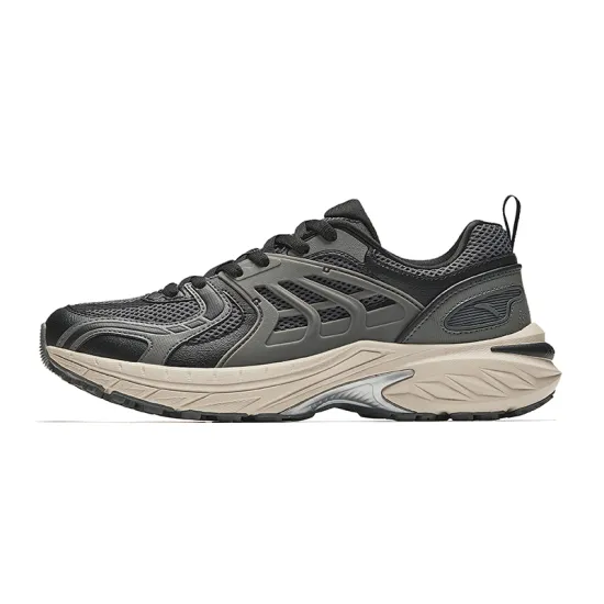 ANTA Running Collection Running Shoes Men Low-Top Black Gray