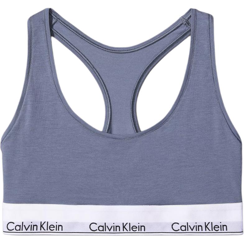 CALVIN KLEIN Letter Jacquard Unpadded Comfort Bra Women's Flintstone