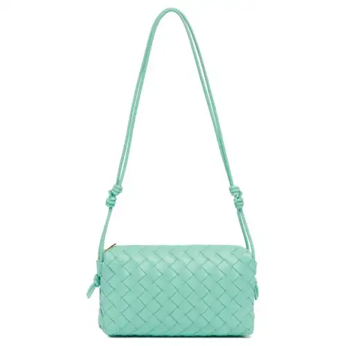 Bottega Veneta Leather Handbag, Shoulder Bag Medium Women's Green