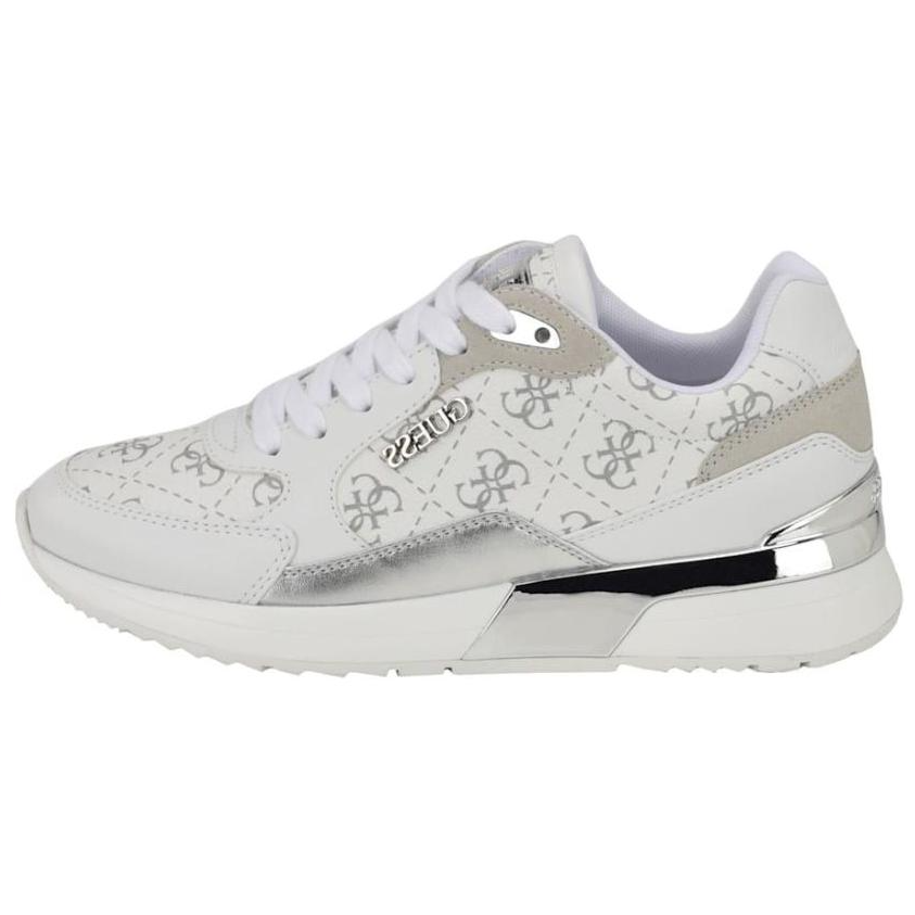 GUESS Quattro G с круглой головкой со шнурками Низкая банда жизнь для отдыха обувь женский белый