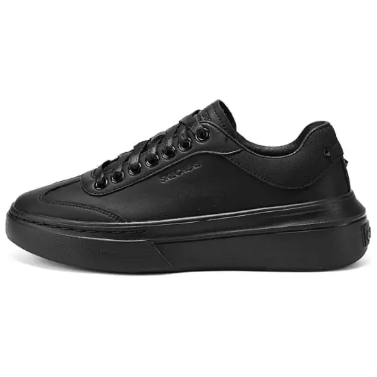 Skechers Court Classics Skateboard Shoes Women's Low-Top All Black