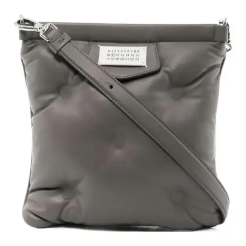 Maison Margiela Leather Crossbody Bag, Shoulder Bag Men's Taupe