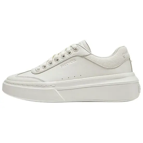 Skechers Court Classics Skateboard Shoes Women's Low-Top Ivory