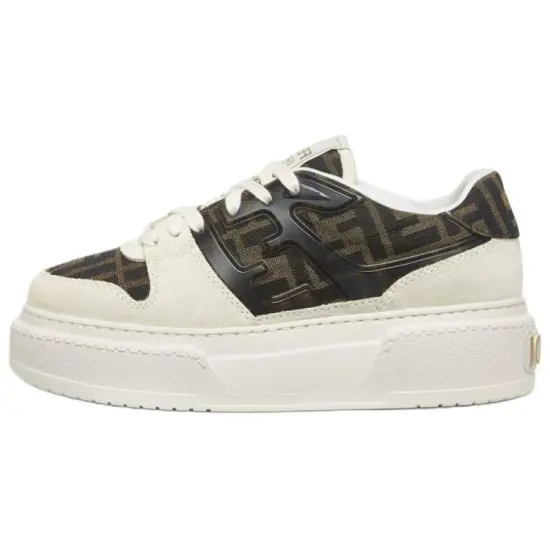 FENDI Match Panelled Low Top Sneakers Women's