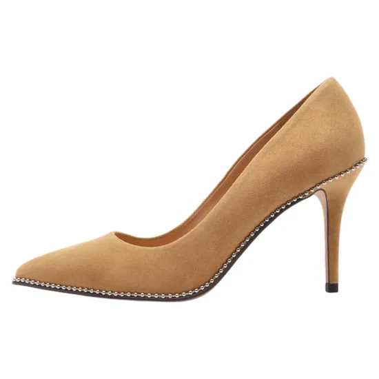 COACH Waverly High Heels Women's Light Brown