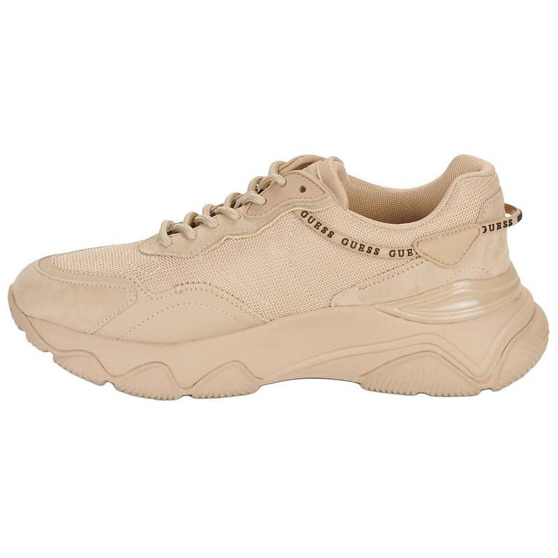GUESS Микола круглая голова со шнурками Низкая банда жизнь для отдыха обувь женский цвет "слоновой кости"