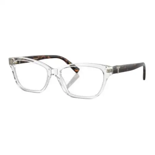 TIFFANY & CO. Metal Acetic Acid Rectangular Eyeglass Frames Women's Transparent