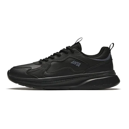 ANTA Life Collection Casual Shoes Men Low-Top Black/Steel Gray
