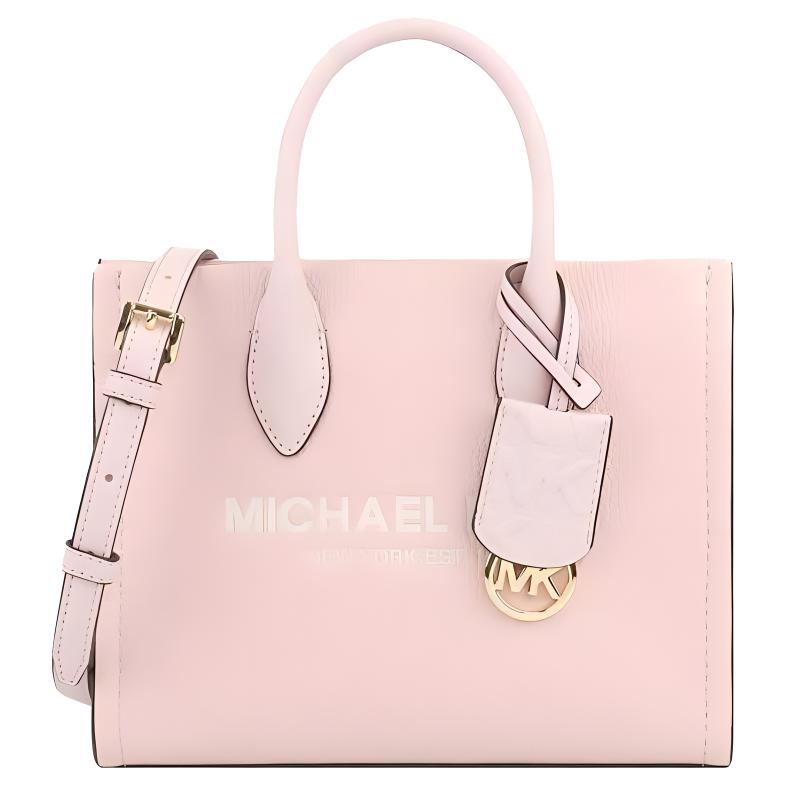 MICHAEL KORS Mirella Leather Tote Bag, Shopping Bag, Shoulder Bag, Crossbody Bag Small Women's Light Pink