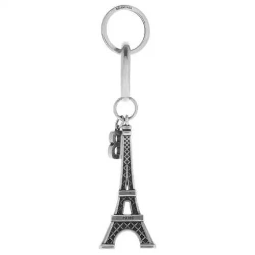 Balenciaga Brass, Zinc Alloy, Steel Keychains Women's Silver