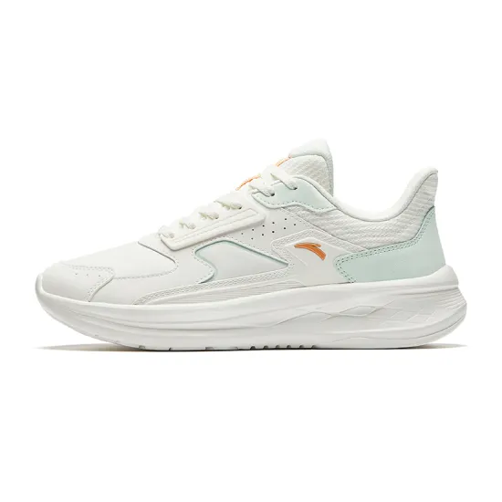 ANTA Running Collection Running Shoes Women's Low-Top Ivory White/Light Dawn Green