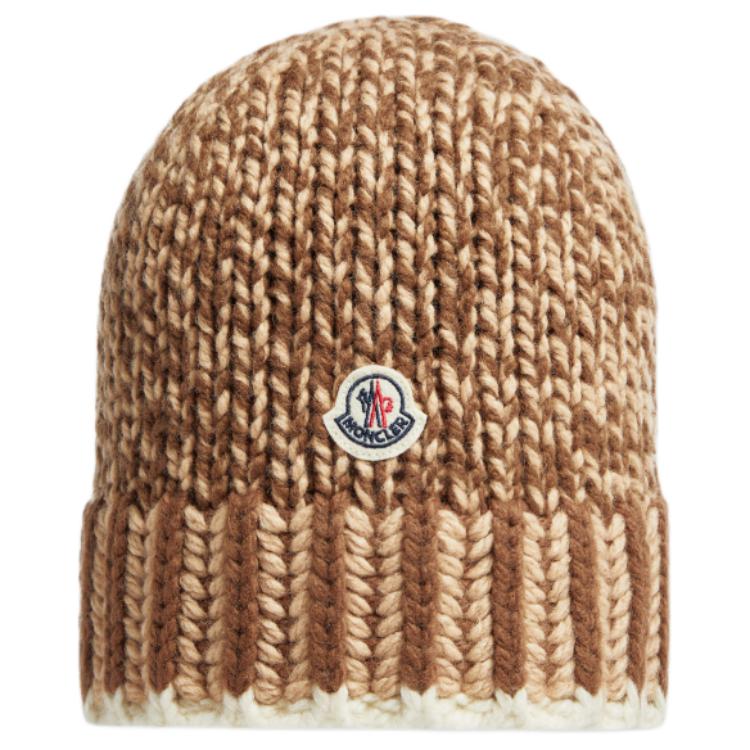 Женская шапка Moncler (коричневая)