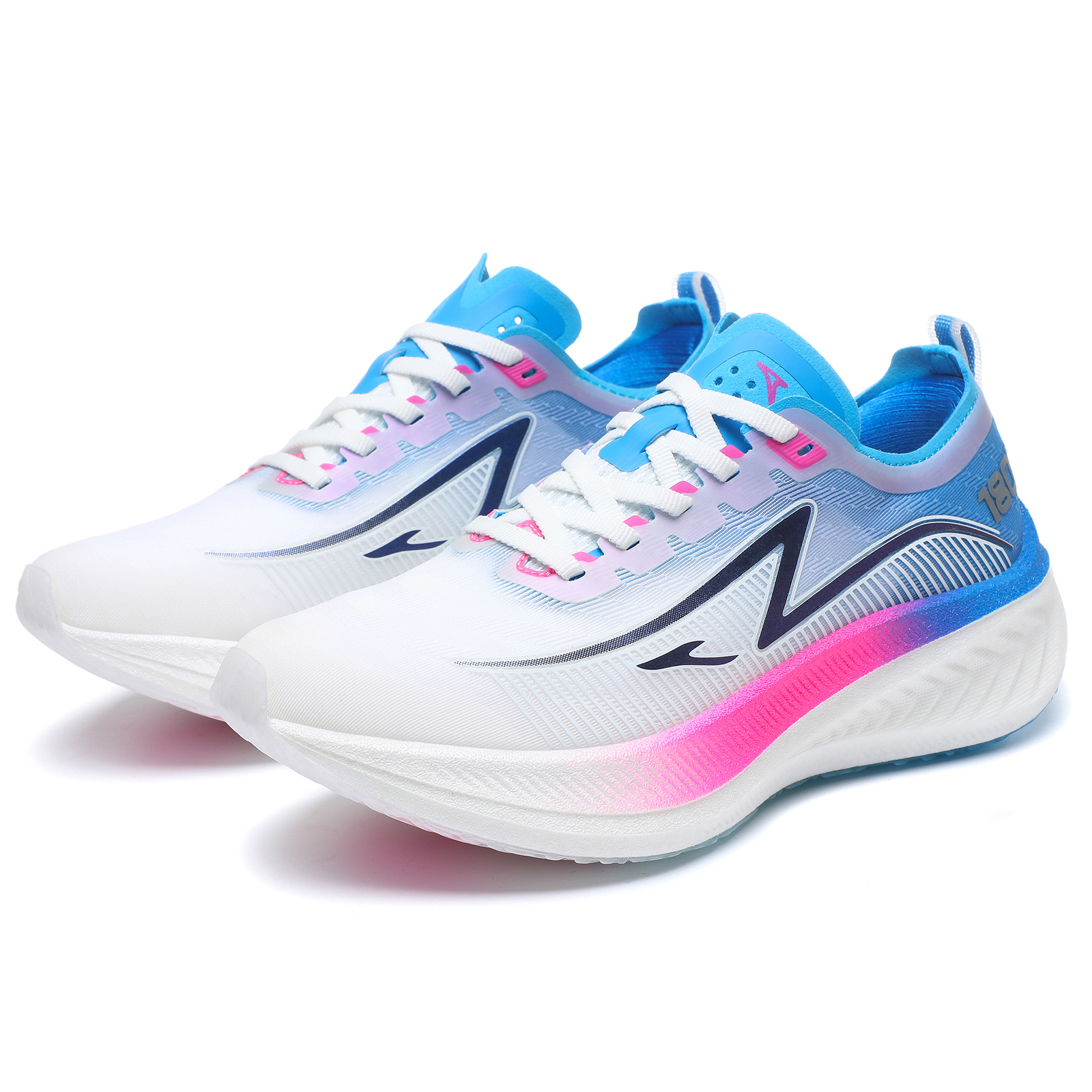 TREEPERI Running Shoes Unisex Low Top Blue/Red/White