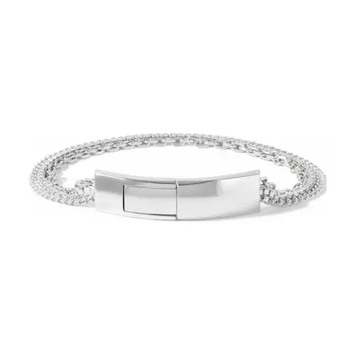 Bottega Veneta Silver Bracelets Men's Silver