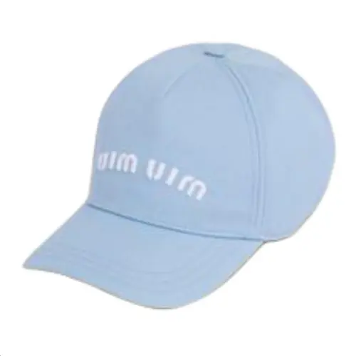 MIU MIU Twill Baseball Caps Men's Blue