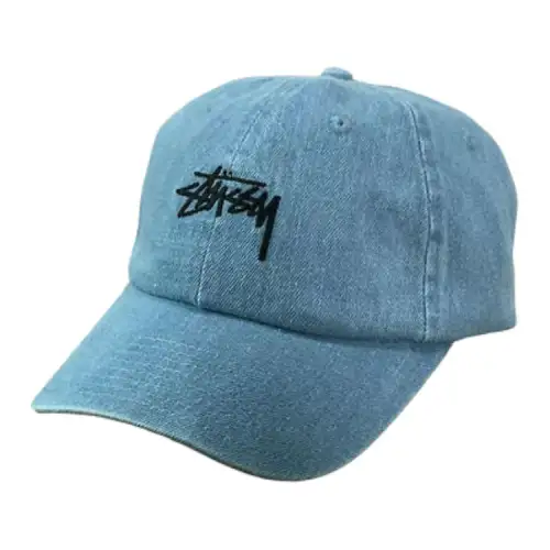 Stussy Denim Baseball Caps Men's Blue