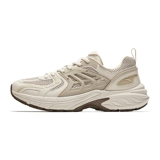ANTA Running Collection Running Shoes Women's Low-Top Light Smoke Gray/Mud Sand Gray/Nude Khaki