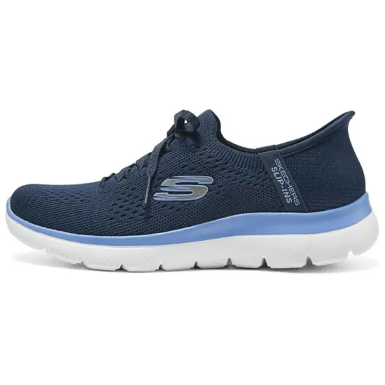 Skechers Breathable Coverage Low Top Casual Shoes Women's Blue