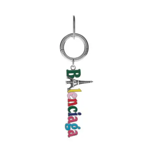 Balenciaga Brass, Zinc Alloy, Steel Keychains Women's Multicolor