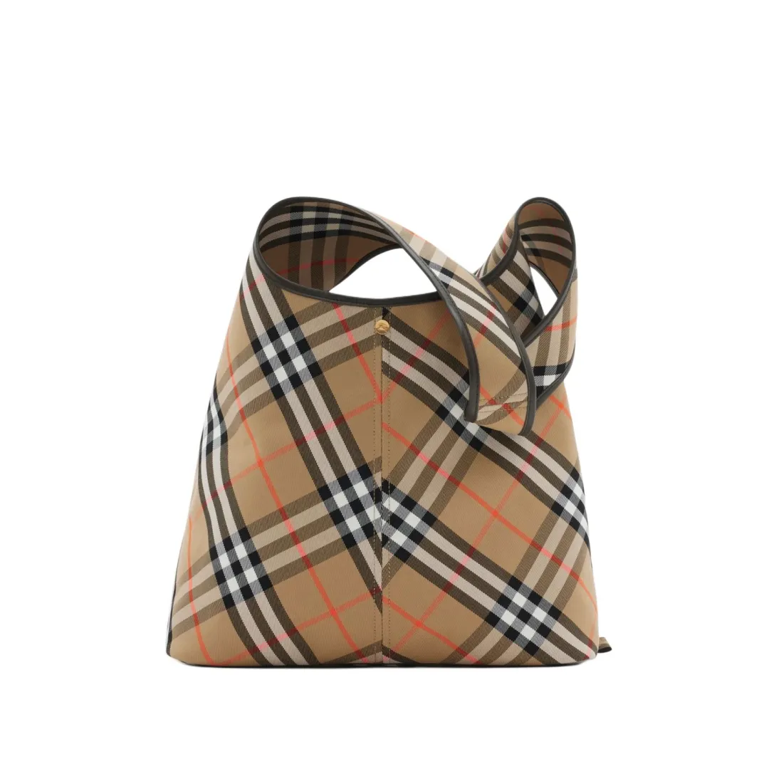 Burberry Cotton With Calfskin Crossbody Bag, Shoulder Bag Women's Sand
