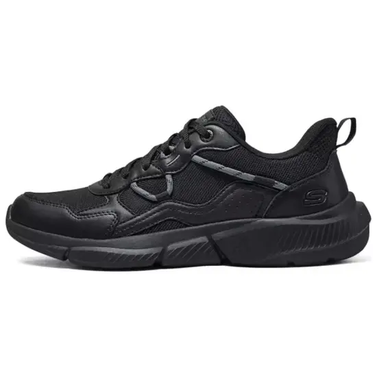 Skechers Anti-Slip Wear-Resistant Low-Top Casual Shoes Men's Black