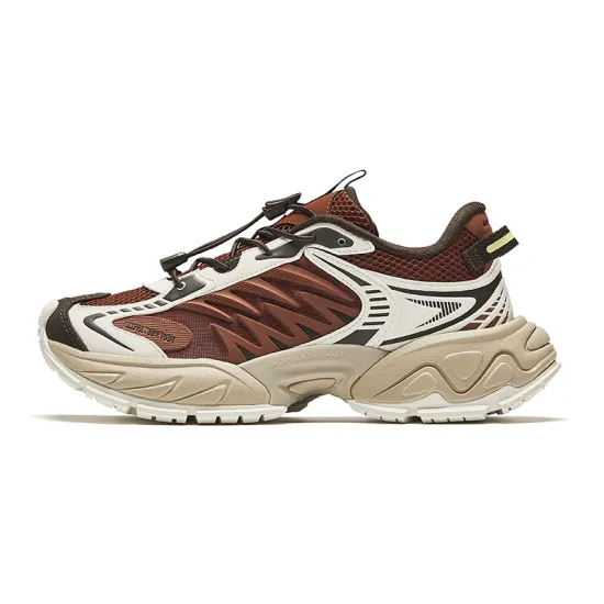ANTA Life Collection Casual Shoes Women's Low-Top Smoky Brown/Ivory White