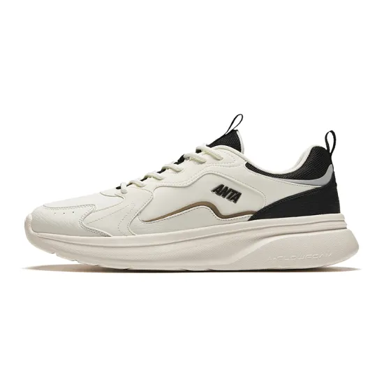 ANTA Life Collection Casual Shoes Men Low-Top Ivory White Black