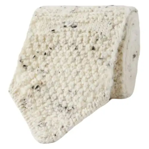Bottega Veneta Wool Ties Unisex White