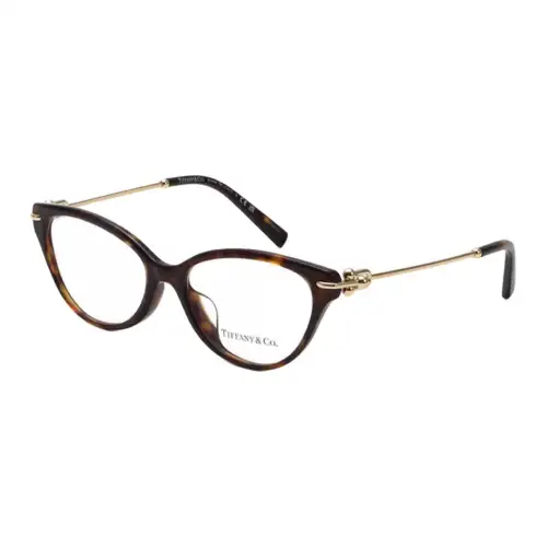 TIFFANY & CO. Plate And Metal Cat Eye Eyeglass Frames Women's Tortoiseshell