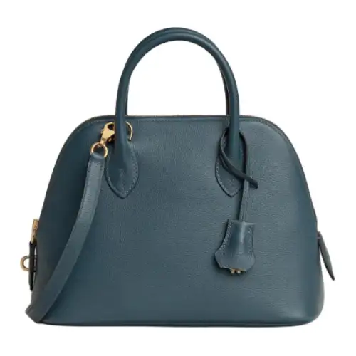 HERMES Bolide Evercolor Calfskin Bowling Bag, Handbag, Shoulder Bag, Crossbody Bag Women's Prussian Blue