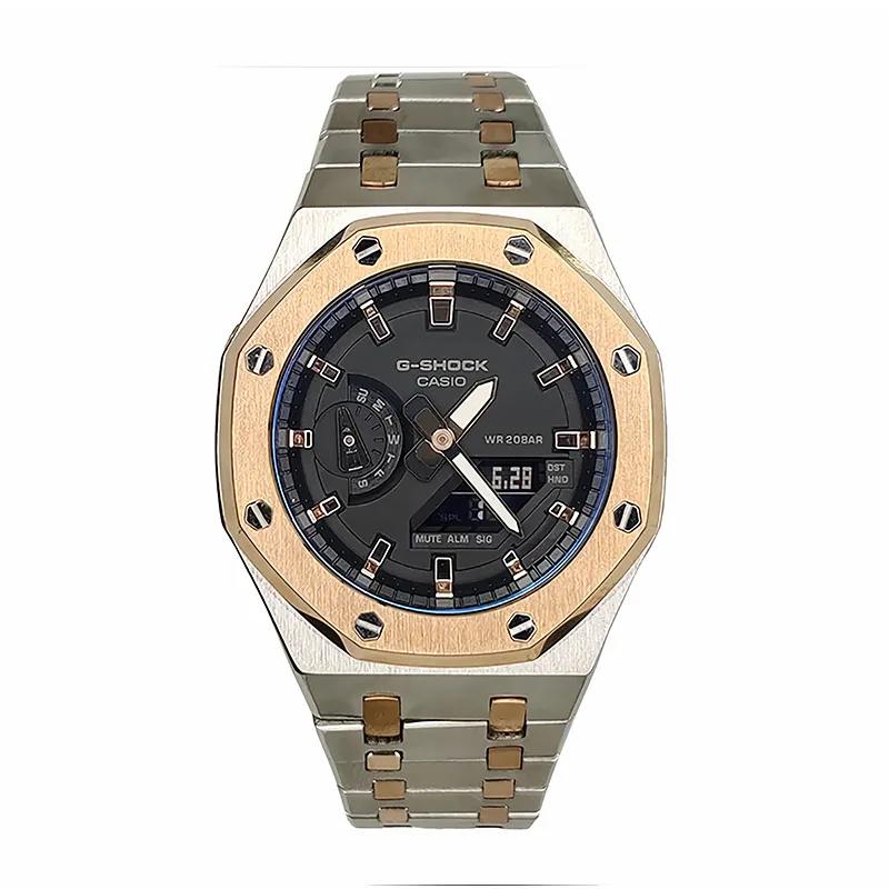 CASIO Men Liquid Crystal/Analog Dual Display Series 44mm Black Watch