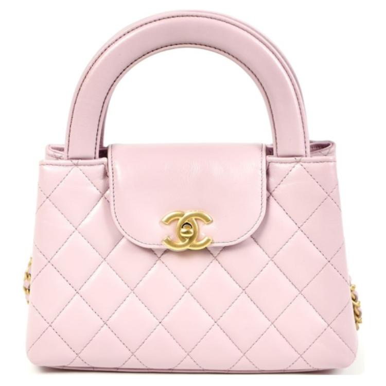 Женская сумка Chanel 24A Kelly (розовая)