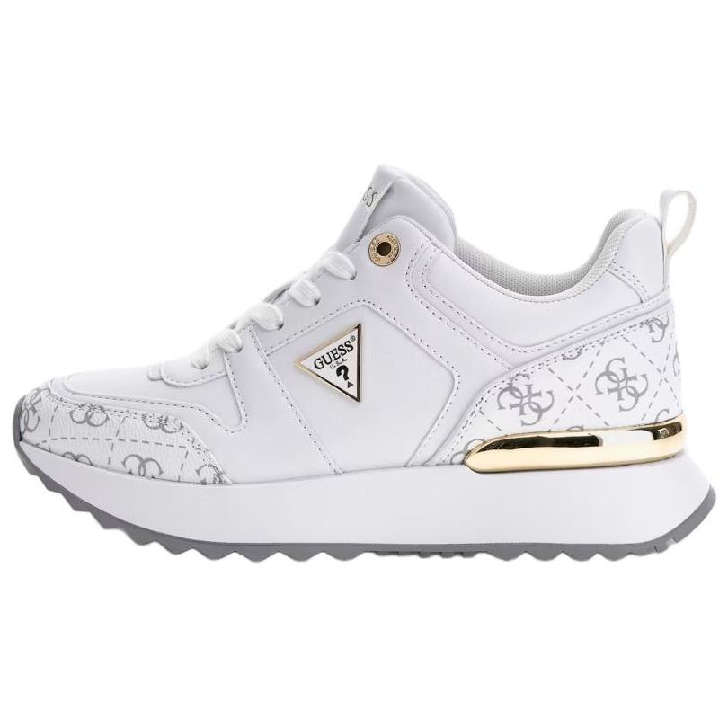 GUESS Киннет с круглой головой со шнурками Низкие кроссовки женский белый