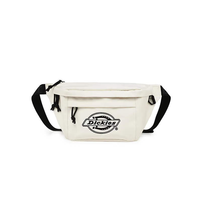 Dickies Polyester Sling Bag, Fanny Pack, Crossbody Bag, Shoulder Bag Unisex Ecru/Lake Aqua Blue