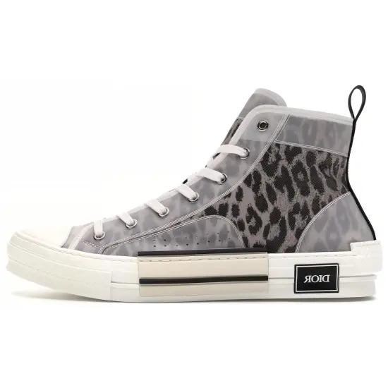 DIOR B23 High Top Brown Leopard