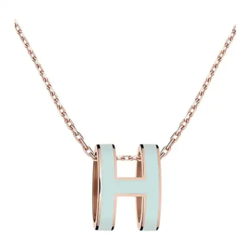 HERMES POP H Metal Pendants Women's Light Blue
