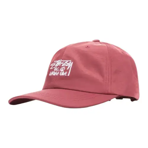 Stussy Nylon Baseball Caps Unisex Blush Pink