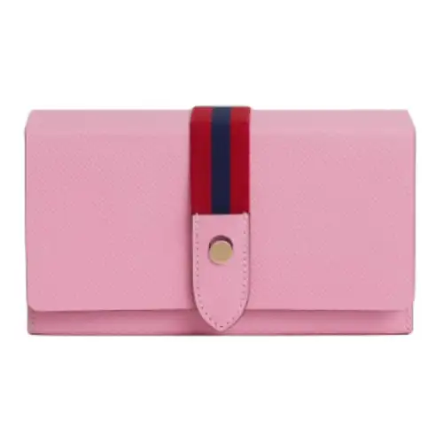 HERMES Calfskin Clutch Women's Pink