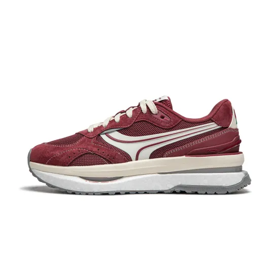 LiNing Honor RENEW Cushioning Anti Slip Wear Resistant Breathable Support Rebound Low Top Casual Shoes Women's Red
