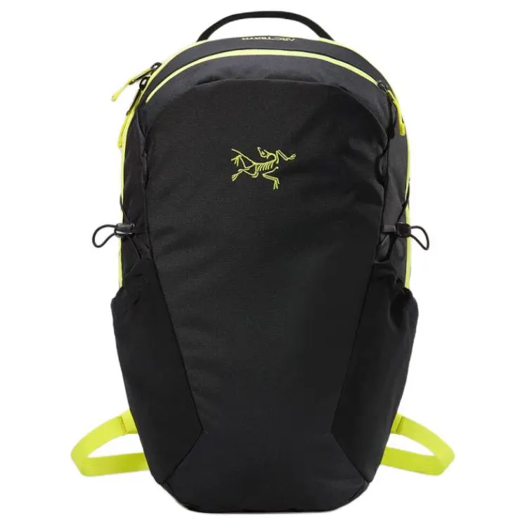 Arc'teryx 16L Mountaineering Bag Outdoor Bag Recycled Polyester Black & Neon Green Unisex