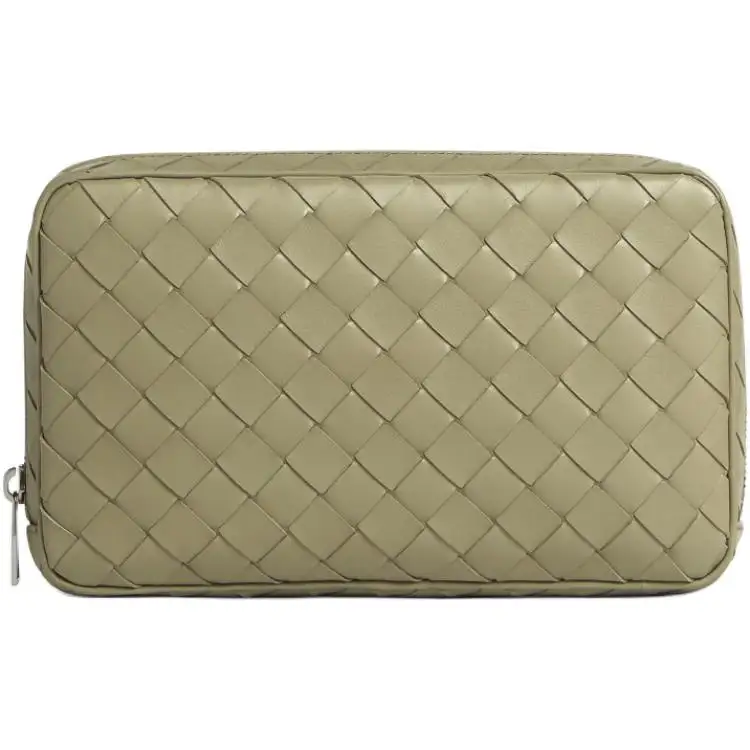 Bottega Veneta Calfskin Storage Bag Medium Size Women's Travertine