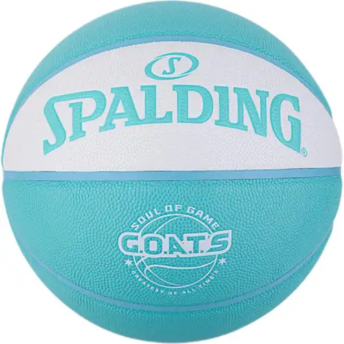SPALDING Spalding G.O.A.T.S Flower Ball Series PU Basketball Wear-Resistant, Durable and High-Elastic Blue No. 7 Training Men and Women Same Style National Bank Version