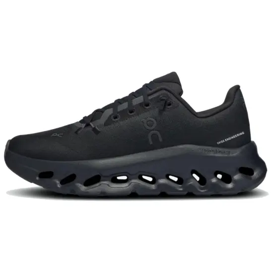 On Cloudtilt Cushioning Wear Resistant Low Top Running Shoes Women's Black