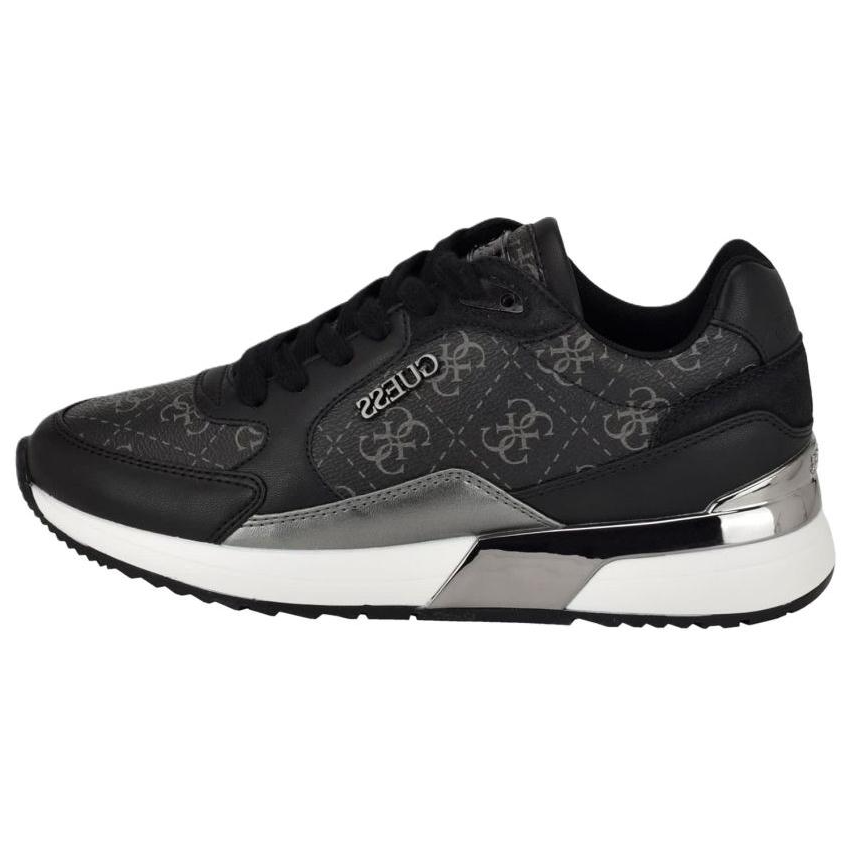 GUESS Круглая голова со шнурками Низкая банда жизнь для отдыха обувь женский черный